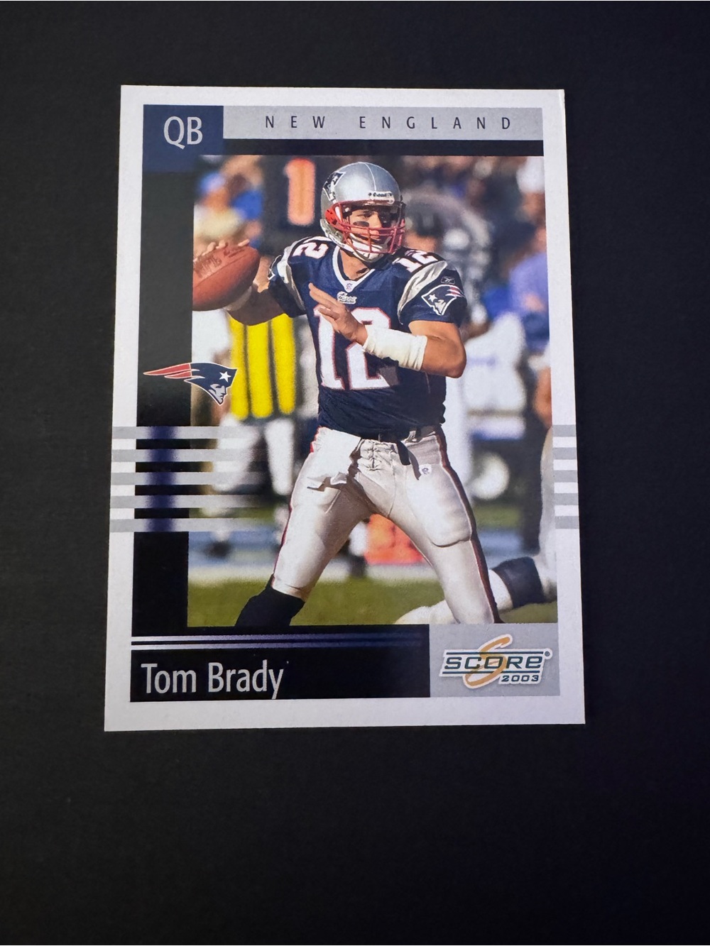 SCORE 2003 Score Tom Brady #81 New England Patriots Base Set NFL Football Card